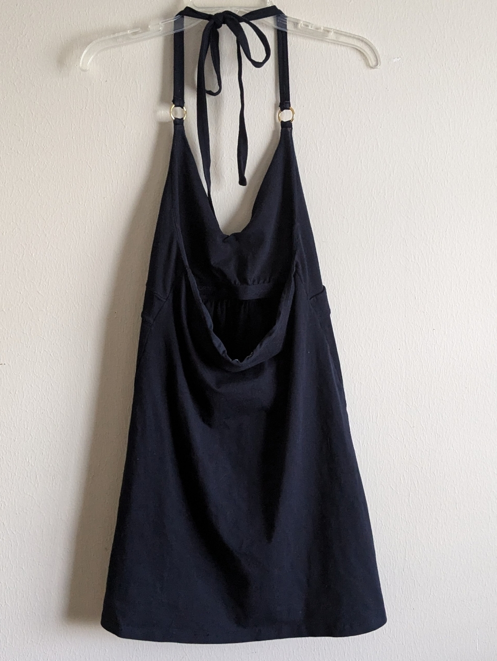 Victoria Secret Bra Tops Halter Dress Navy Blue Sz M - Picture 2 of 10